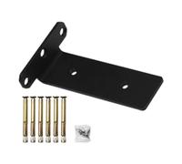 Robusti supporti per scaffali neri | Mensola angolare in metallo, invisibile, rustico, nero, decorativo a L in metallo, robusto e decorativo per scaffali