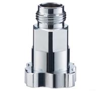 Robusto adattatore in alluminio con strato protettivo per elettroforesi, progettato per adattarsi a una vasta gamma di vasetti spray usa e getta per prestazioni affidabili (16 mm)