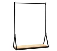 Robusto appendiabiti a forma di asino con ripiani in legno, stile retrò, industriale, per camera da letto, lavanderia, negozio, appendiabiti resistente (dimensioni: 100)