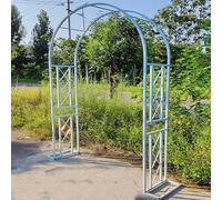 Robusto arco da giardino in metallo, 230 cm di altezza x 340 cm di larghezza, elegante pergolato bianco per rose rampicanti, viti e piante, perfetta decorazione per matrimoni e feste