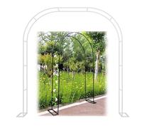 Robusto arco da giardino in metallo per piante rampicanti e rose, elegante pergolato bianco per matrimoni, decorazione per esterni, diverse dimensioni (da 1,4 x 2,3 m a 3,5 x 2,2 m)