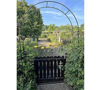 Robusto arco da giardino in metallo per piante rampicanti, pergola a traliccio resistente, arco per rose antiruggine, perfetto supporto per fiori da matrimonio, grandi dimensioni 280 x 220 x 40 cm