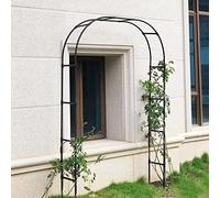 Robusto arco da giardino in metallo per rose, pergolato da giardino resistente alle intemperie, da 1,2 m a 3,5 m, ideale per decorazioni esterne e supporto per piante (larghezza 140 x altezza 230 cm)