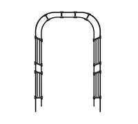 Robusto arco da giardino in metallo, resistente, per piante rampicanti, rose, patio e prato, facile da montare, perfetto per la decorazione del giardino