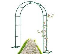 Robusto arco da giardino in metallo verde scuro - pergolato in acciaio resistente alle intemperie per matrimoni, cerimonie di rose ed eventi - 1,2 m x 2,2 m graticcio da giardino