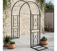 Robusto arco da giardino in rame per piante rampicanti, supporto per traliccio per rose resistente alle intemperie, 220 cm x 40 cm x 230 cm, decorazione esterna durevole per giardino paesaggistica