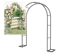 Robusto arco da giardino per rose e piante rampicanti, traliccio bianco da 1,6 m a 3,5 m, per decorazioni per esterni, decorazione per matrimoni e feste, struttura da giardino resistente per esterni