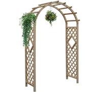 Robusto arco per rose in legno per giardino, matrimonio, pergolato, traliccio (larghezza x altezza) 119,4 x 213,4 cm (larghezza x altezza) 139,7 x 223,5 cm, supporto per sfondo per cerimonie, supporto