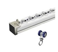 Robusto binario per tenda montato a soffitto, facile da tagliare e installare, per tende e divisori, 1,4 m, bianco, perfetto per la decorazione della casa e la gestione dello spazio