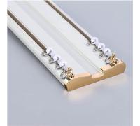 Robusto binario per tende doppio da 1 5 m, montaggio a soffitto, divisorio e asta per tenda da ufficio per soggiorno, dimensioni 1,5 m, colore bianco, perfetto per la separazione e la decorazione