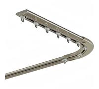 Robusto binario per tende per montaggio a soffitto e parete, sistema unico di binari con accessori, ideale per soggiorno, camera da letto, divisorio, soluzione versatile per la decorazione della casa