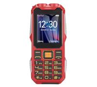 Robusto Cellulare per Anziani, Cellulare 4G Doppia SIM con Tasti Grandi per Anziani con Schermo da 2,6, Batteria da 16800mAh, Telefono con Chiamata Rapida con Suono Forte, (rosso)