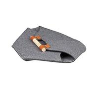 Robusto cestino in feltro per la conservazione del legno, elegante grigio feltro efficiente contenitore per legna da ardere per la casa e l'esterno caminetti legna