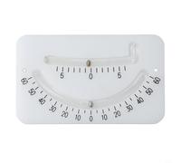 Robusto clinometro marino per letture accurate degli angoli, essenziale per appassionati di nautica e navigatori (bianco)