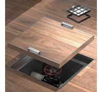 Robusto coperchio di scarico e telaio per scarichi affondati, 600 x 450/680 x 630/700 x 600/750 x 900 mm, rivestimento interno sigillato, resistente per corpi idrici, base Schachtdeckel