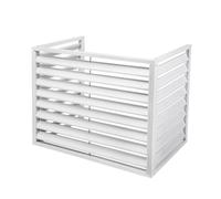 Robusto Copricondizionatore in Alluminio Antifurto, Copertura Condizionatore Esterno, Copertura Protettiva Decorativa, Copertura per Recinzione Privacy in Metallo, Adatta per Interni ed Esterni (Colo