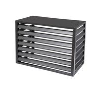 Robusto Copricondizionatore in Alluminio Antifurto, Copertura Condizionatore Esterno, Copertura Protettiva Decorativa, Copertura per Recinzione Privacy in Metallo, Adatta per Interni ed Esterni (Colo