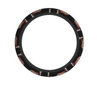 Robusto coprivolante con cervo rosso (38,1 cm), morbido, traspirante e resistente, adatto per auto sportive e auto