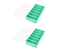robusto creatore in silicone forma 10 lunghi per tazze isolate La base morbida garantisce facile rimozione Stampi per ghiaccio lunghi riutilizzabili