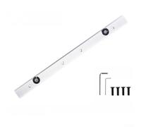 Robusto cursore per barra obliqua in lega di alluminio per seghe da banco e guide a T e slot a T, include più fori di montaggio e viti di regolazione per precisione (300 mm)