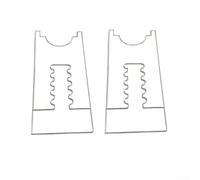 Robusto distanziatore da parete in acrilico per l'allineamento delle gambe dei mobili e la prevenzione dello spostamento orizzontale della parete (5 slot)