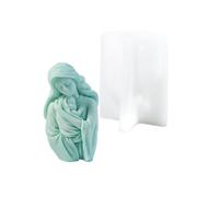 Robusto e flessibile stampo artigianale in silicone, accessorio portatile per creare figurine realistiche madre e bambino e regali Stampo per candele in silicone