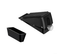 Robusto fermaporta regolabile antiscivolo resistente per vari tipi di porte, perfetto per sbattere in relazione al vento (nero)