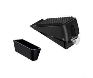 Robusto fermaporta regolabile antiscivolo resistente per vari tipi di porte, perfetto per sbattere in relazione al vento (nero)