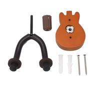 Robusto Gancio per Chitarra in Legno di Faggio per Chitarre Acustiche, Elettriche, Bassi, Supporto da Parete Girevole con Protezione in Gomma Salvaspazio