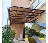 Robusto gazebo per patio in policarbonato resistente ai raggi UV, facile da tagliare, pannelli per serre da esterni, protezione dalla pioggia durevole per terrazze e feste