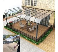 Robusto gazebo per patio in policarbonato resistente ai raggi UV, pannelli per serre da esterni, facile da tagliare, protezione dalla pioggia per terrazze e feste