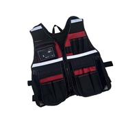 Robusto gilet portautensili Oxford per lavoratori con tasche multiple e retro in rete traspirante per un comodo gilet multitasche da indossare tutto giorno