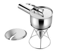 Robusto imbuto a forma di cono in acciaio inox, prodotto per Takoyaki, resistente alla ruggine e facile da usare, strumento per gli appassionati di cucina