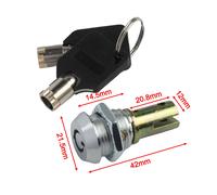 Robusto inserto serratura cassetto con sblocco 180 gradi e materiale in lega