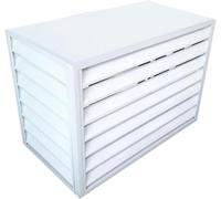 Robusto mini condizionatore d'aria split in alluminio e copertura per pompa di calore, antifurto, resistente alle intemperie, riduzione del rumore per unità esterneProtezione e isolamento durevoli