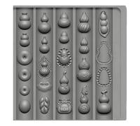 Robusto modello per intaglio unghie in silicone per realizzare uno stampo 3D per zucca della fortuna e fibbie della pace, per unghie artistiche, per la zucca della ricchezza, unguis
