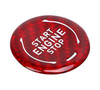 Robusto Motore in Fibra di Carbonio Motore di Avvio del Pulsante di Arresto del Pulsante per C8 2020 a Presente - Decorazione Elegante Rossa e Rivestimento Protettivo