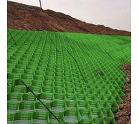Robusto per pendii ripidi, fori di drenaggio per terreno, sabbia, erba, pietre, stabilizzatore per giardino, capanno, sentieri, vialetti (verde, 1,5 x 6,1 m, altezza 10 cm)