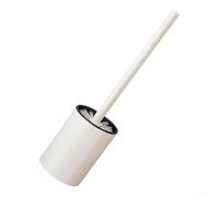 Robusto portascopino per WC con ripiano per bagni di casa dove la foratura non è consentita o preferita (C)