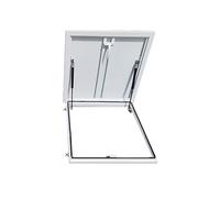 Robusto portello di accesso al tetto - Porta di sicurezza zincata verniciata a polvere con aste di supporto per serre, durevole, resistente alle intemperie, facile accesso, design resistente