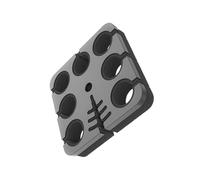 Robusto rack stoccaggio per microfono a 7 slot dal design compatto in alluminio per la pianificazione del supporto per pickup dal e da studio