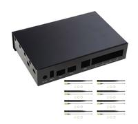 Robusto Recinzione In Alluminio Per Banana PiR3 Scheda di Sviluppo Router Board Migliorato Scatola di Raffreddamento Caso 8 Antenne Dissipatore di Calore