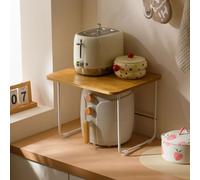 Robusto ripiano da Cucina: Supporto per microonde Durevole, Facile da Pulire, superfici Lisce, Ideale per l'organizzazione del Soggiorno e della Cucina, Soluzione di archiviazione salvaspazi