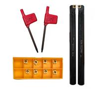 Robusto S12M SCLCR06/S12M SCLCL06 Confezione Porta Utensili con 10 Inserti CCMT0