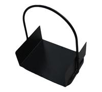 Robusto scaffale portatile per legna da ardere in metallo per uso interno ed esterno, resistente, supporto per legna da ardere nero, ideale per caminetti e falò