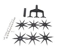Robusto scarificatore e coltivatore rotante da giardino con design ergonomico, strumento di allentamento per giardini domestici e prati, attrezzature da giardino domestico