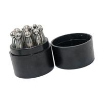 Robusto set di 15/17 punzoni in acciaio per gioielli design lavorazione dei metalli progetti artigianali gioielli perline formando punzoni