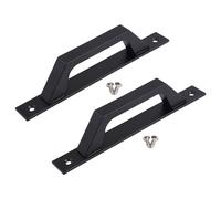 Robusto set maniglia estraibile per porta fienile 2 pezzi ferro nero per facile