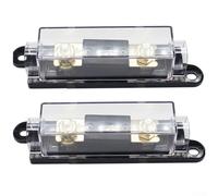 Robusto set portafusibili con 3 valori nominali 100 A, 150 A, 300 A, progettato per sistemi elettrici ad alta corrente, inclusi amplificatori audio e inverter (150 A)