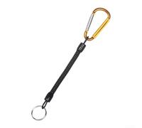 Robusto sistema a spirale per canne da pesca con molla resistente alla corrosione e integrazione del cavo flessibile (oro)